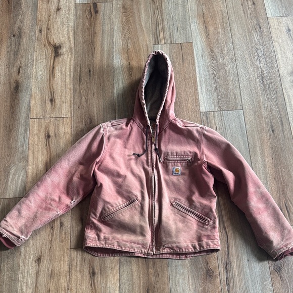 Carhartt Jackets & Blazers - Carhartt Women’s Dusty Rose Hooded Barn Jacket, Size Small